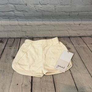 Goumi Cream Terrycloth Girl’s Shorts